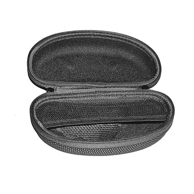 Hard Glasses Case With Grid Nylon Surface